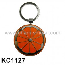KC1127 - Orange With Enamel Key Chain